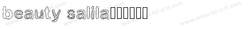 beauty salila字体转换
